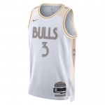 Maillot NBA Chicago Bulls Josh Giddey Nike 2024-25 City Edition Blanc Swingman - Homme